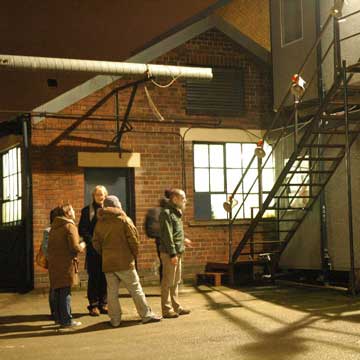 group in courtyard